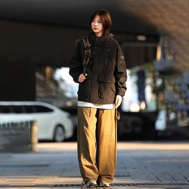 Cargo functional windbreaker jacket No.1359