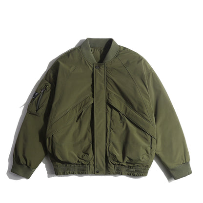 White duck down, Japanese retro baseball uniform jacket No.1475