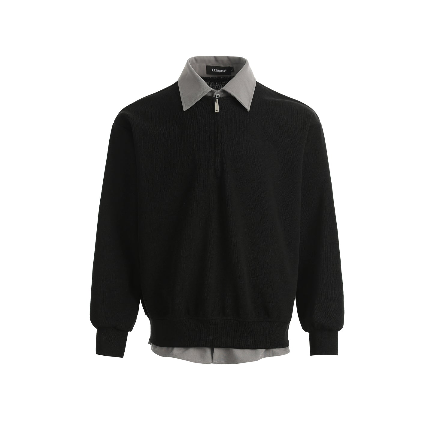 Half Zip-Up Shirt Knitwear No. 1651