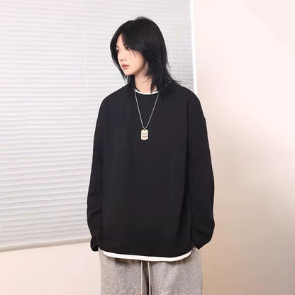 Fake two long-sleeved men's and women's sweatshirts No.1402
