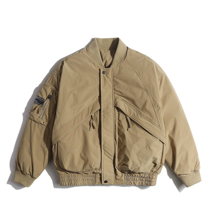 White duck down, Japanese retro baseball uniform jacket No.1475