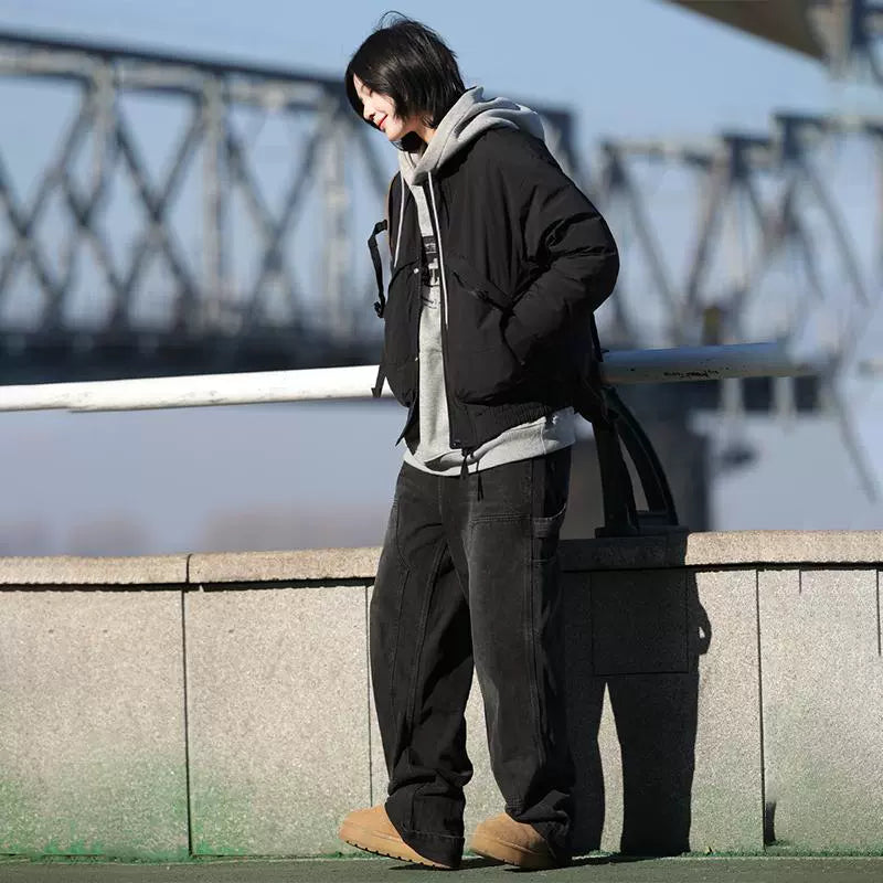 White duck down, Japanese retro baseball uniform jacket No.1475