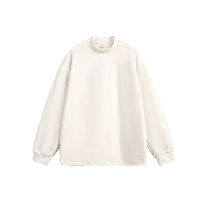 Half-high-necked velvet base sweatshirt No.1421
