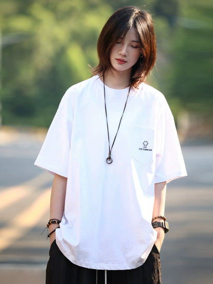 Short sleeve round neck T-shirt No.728