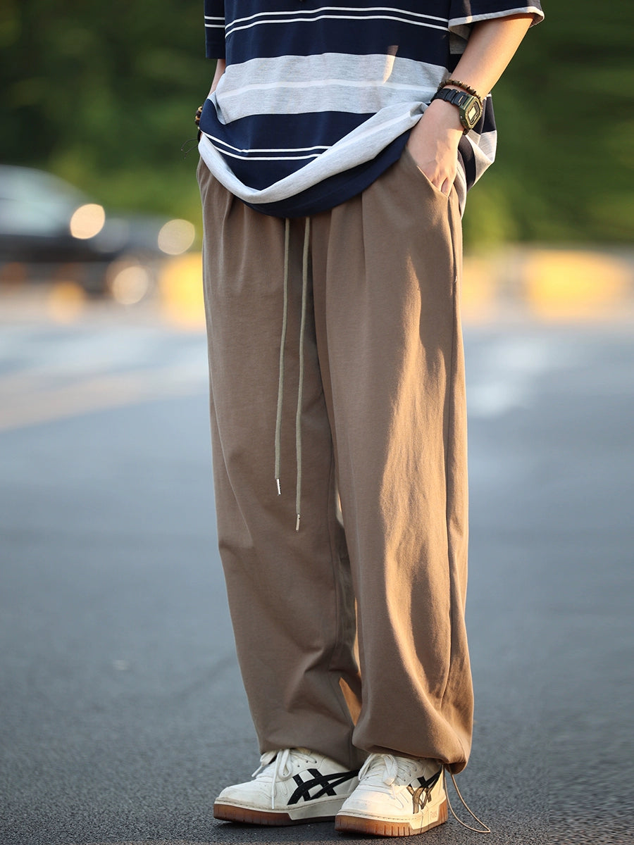 Straight Pants Sweatpants, Loose and Casual No.732