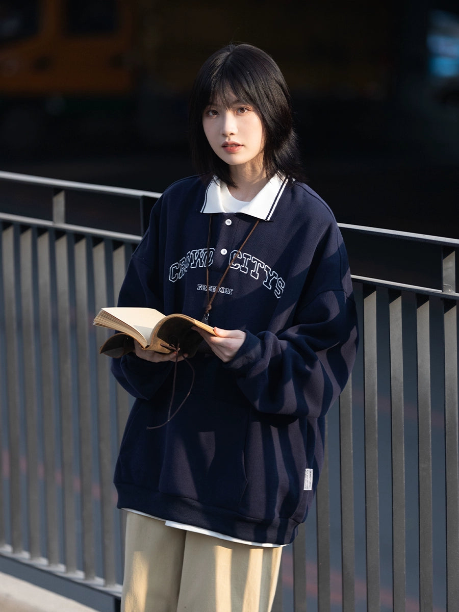 sweatshirt, male polo long sleeve No.98