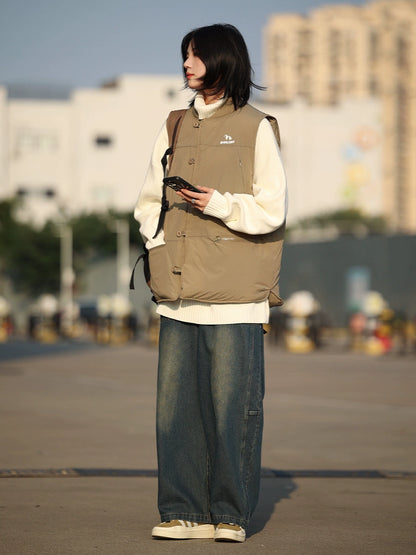 [DUCK DOWN] Down vest loose thickened jackets No.1029