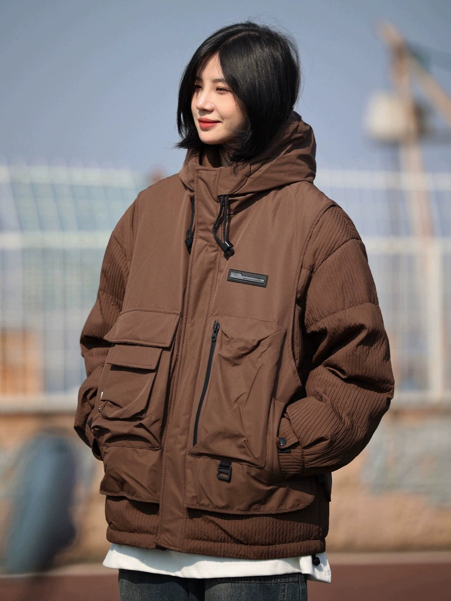 [DUCK DOWN] fake two-piece down jacket, puffer No.1130