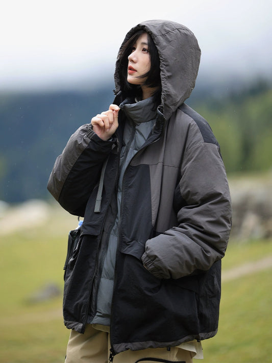 [DUCK DOWN] 2in1 with detachable padded jacekt outdoor windbreaker jacket No.986