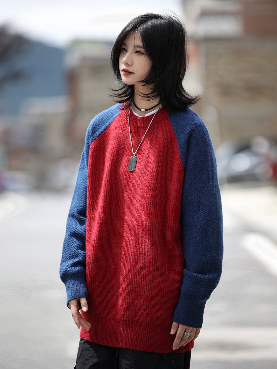 Raglan sleeve sweater crewneck knit No.969