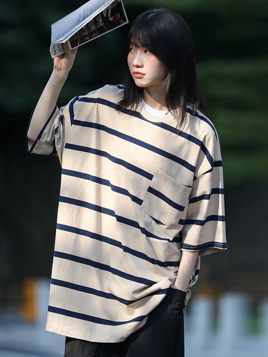 Stripe short sleeve t-shirt