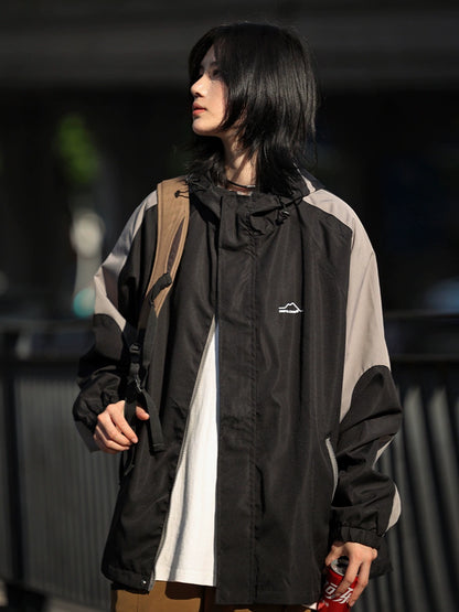 Windbreaker casual hooded jacket No.938