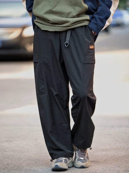 Straight leg slacks cargo pants No.834