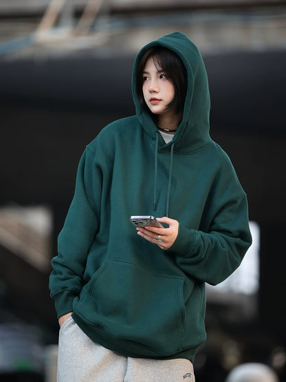 Velvet hooded sweater basic 18 color hodie No.417