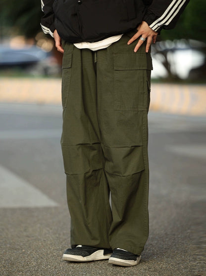 Cargo casual pants wide-leg pants No.973