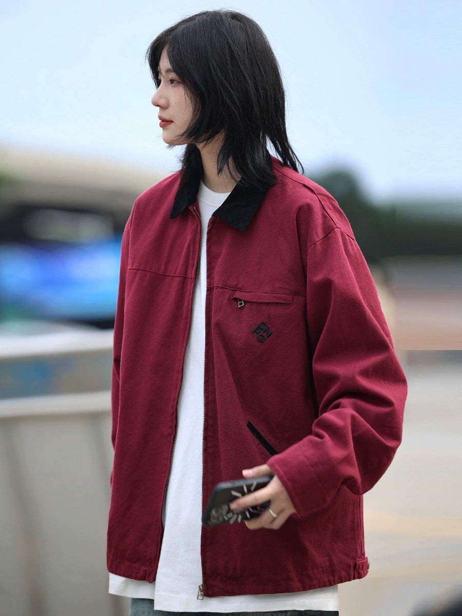 Casual jacket, men's contrasting corduroy lapel No.868