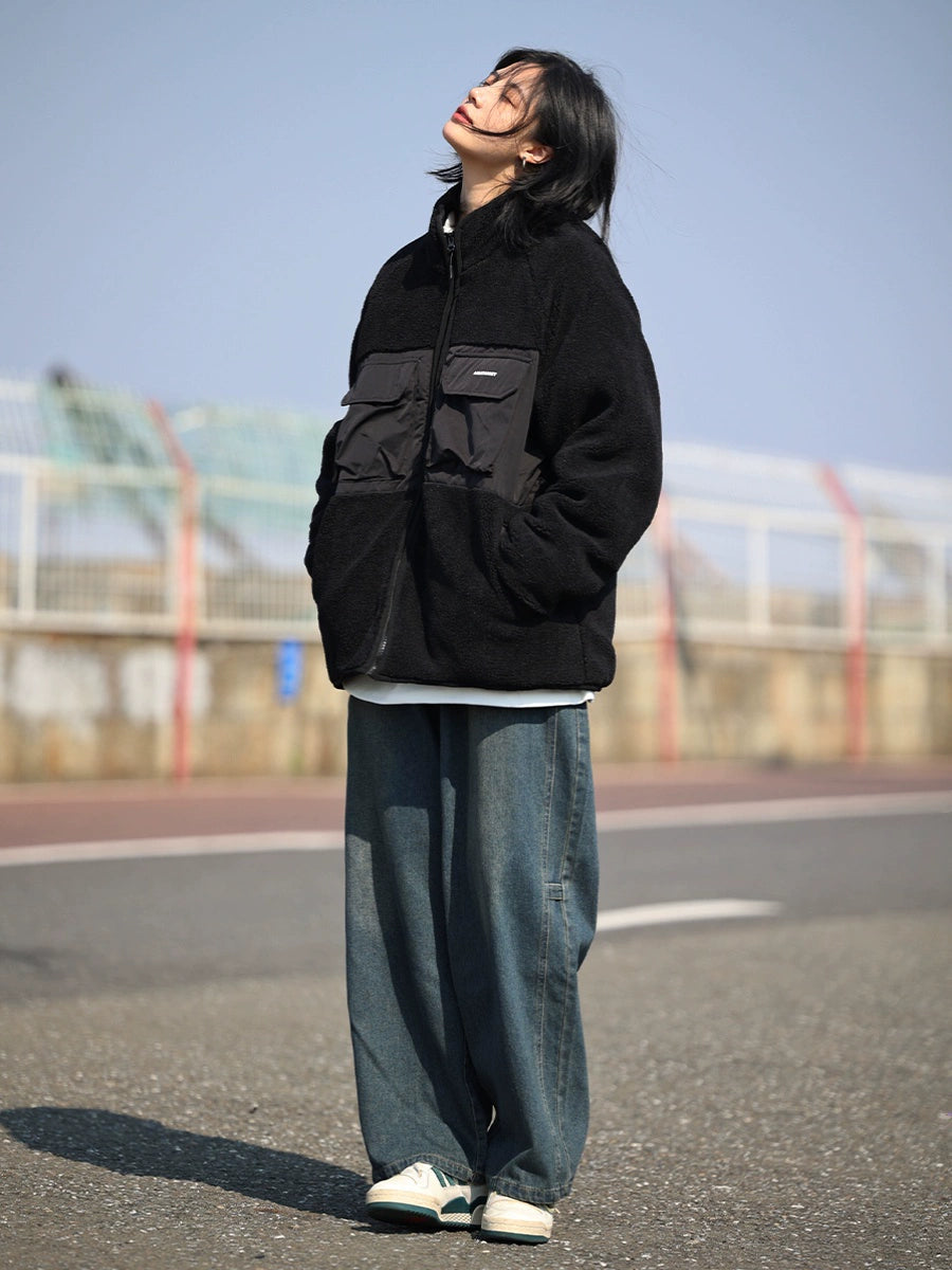 Lambswool jacket heavy Fleece jacket No.1073
