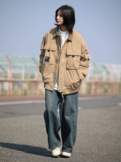 [DUCK DOWN]Lapel cargo down jacket No.1077