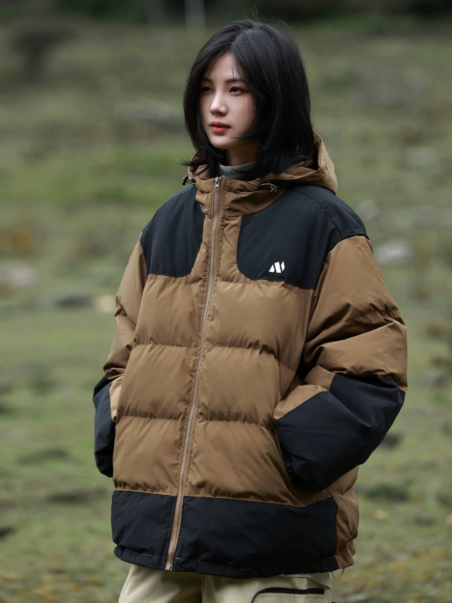 Warm hooded puffer padded jacket No.985