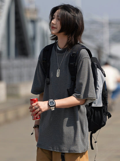 Striped short sleeve t-shirt No.723