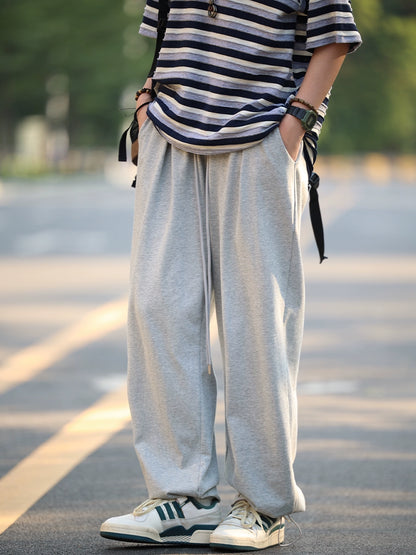 Straight Pants Sweatpants, Loose and Casual No.732