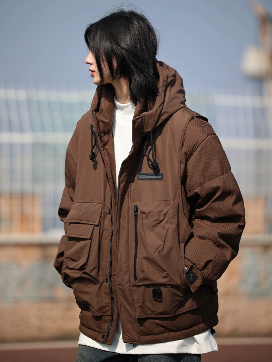 [DUCK DOWN] fake two-piece down jacket, puffer No.1130