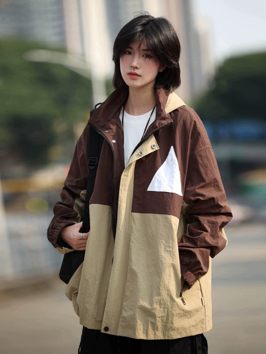 Stitching jacket loose casual jacket No.919