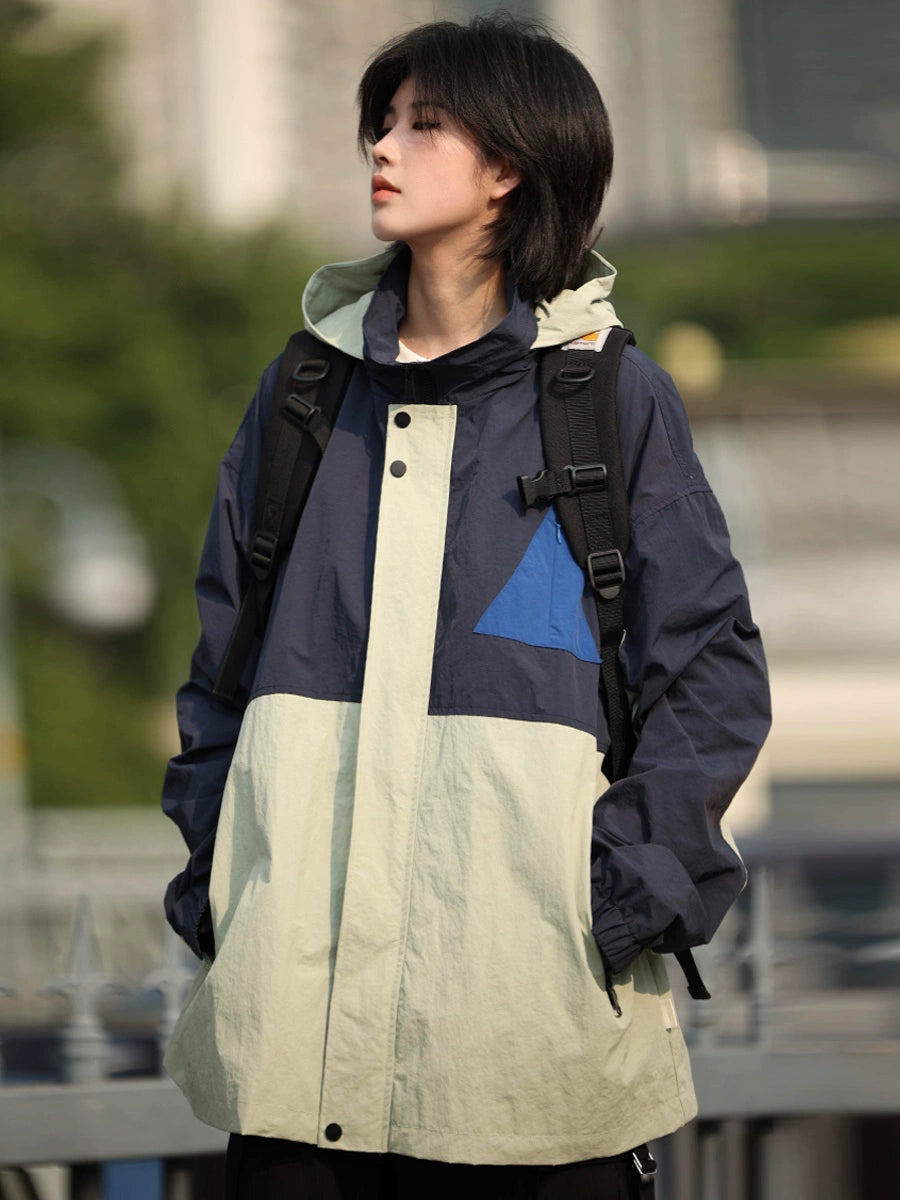 Stitching jacket loose casual jacket No.919