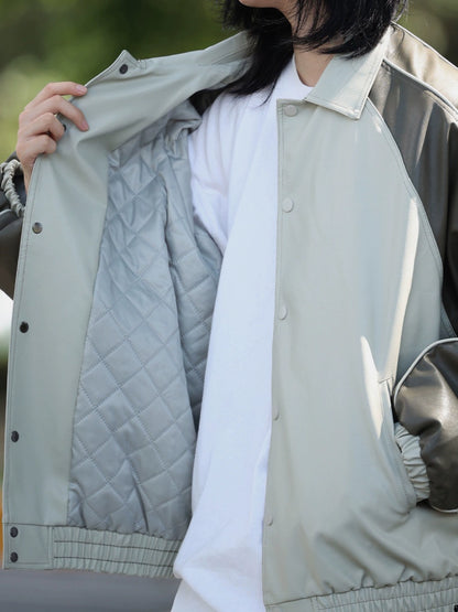 Vegan leather jacket autumn and winter jacket No.984