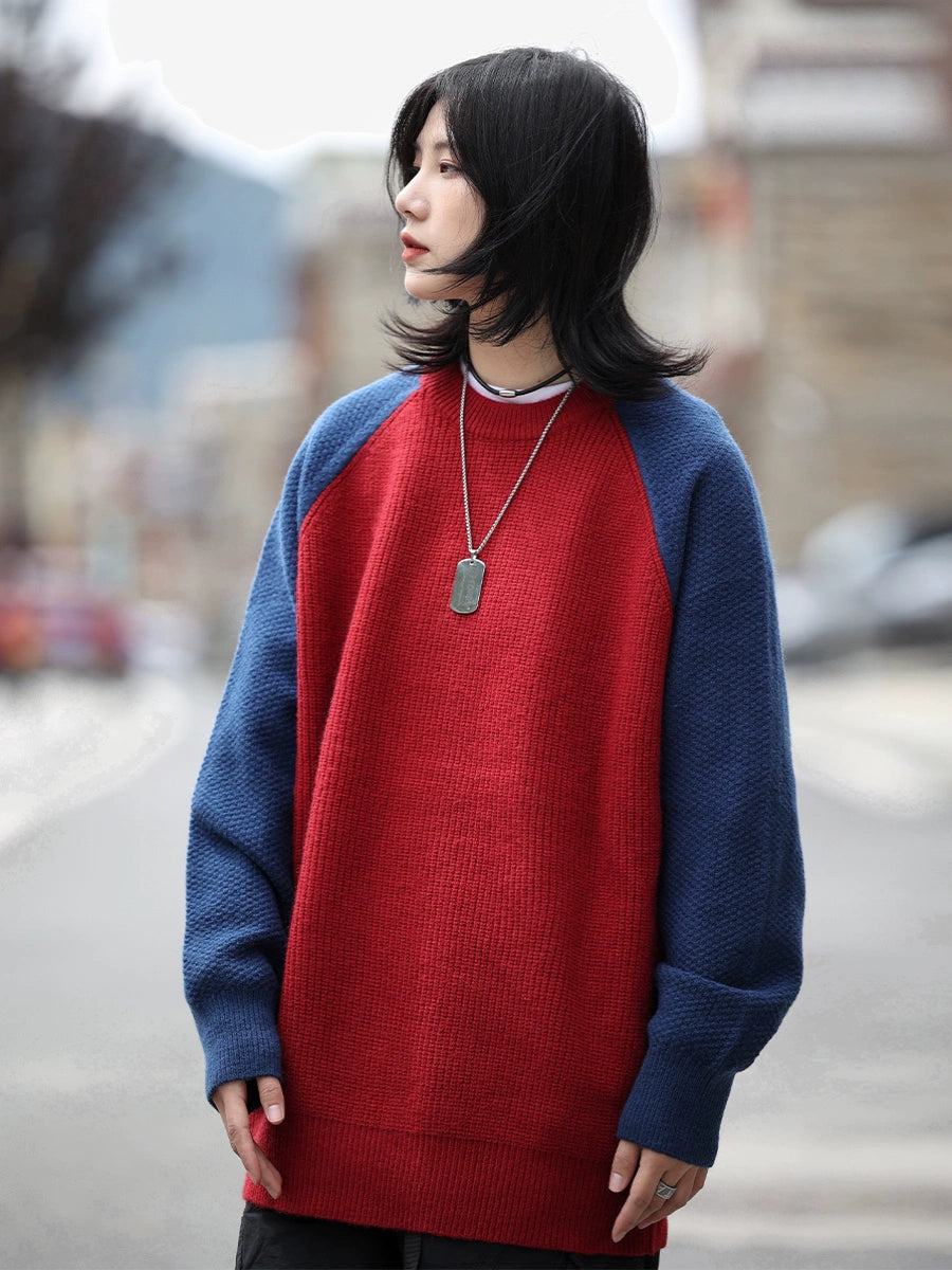 Raglan sleeve sweater crewneck knit No.969