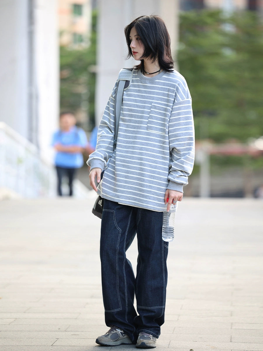 Striped sweatshirt No.805