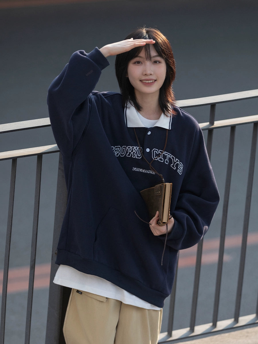 sweatshirt, male polo long sleeve No.98
