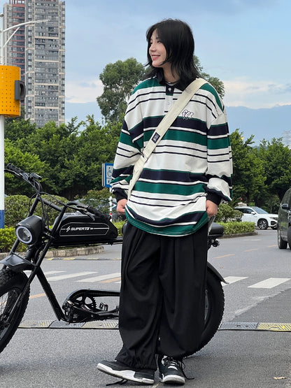 striped polo shirt No.164