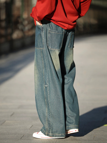 Vintage pants wide-leg jeans No.854