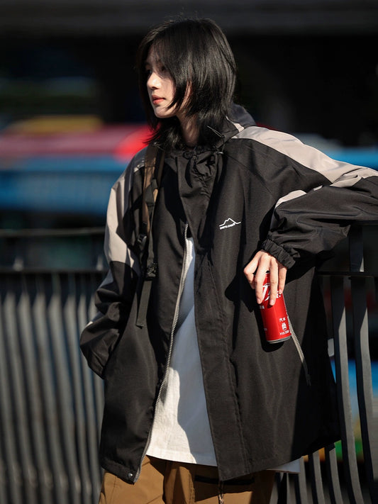 Windbreaker casual hooded jacket No.938