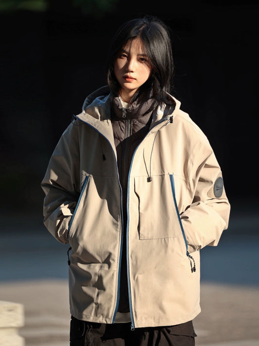 [DUCK DOWN] 2in1 windbreaker jacket with detachable puffer
No.986