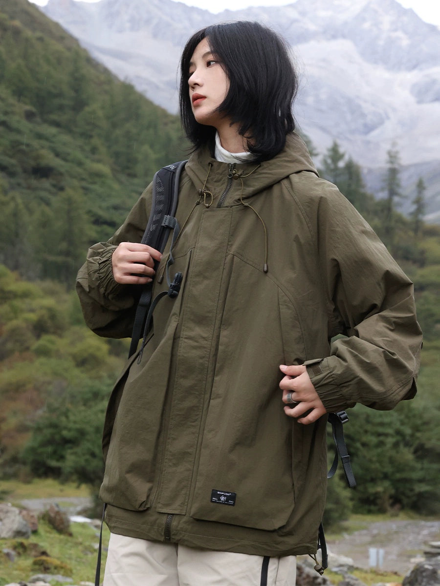 Winter loose hooded jacket No.968