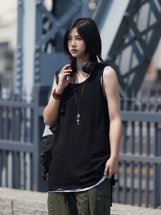 sleeveless t-shirt No.375