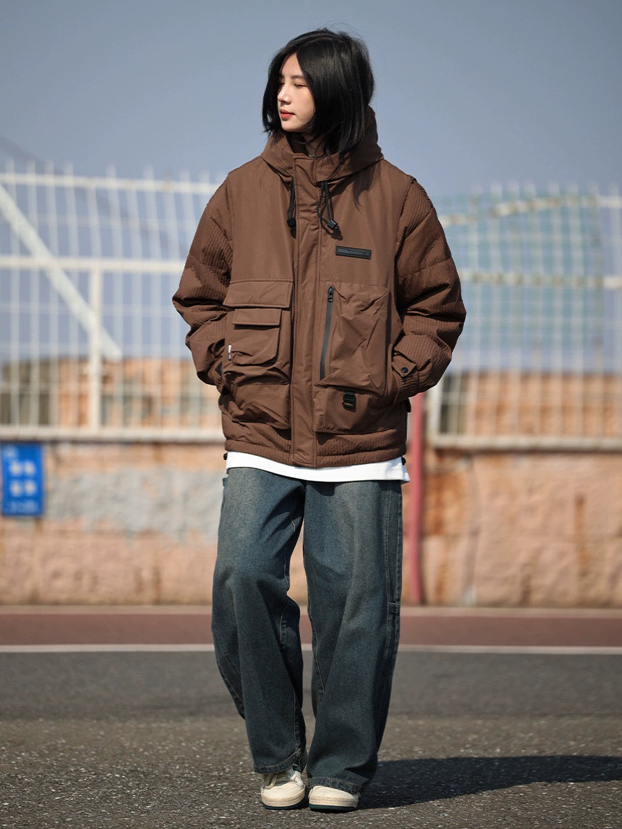 [DUCK DOWN] fake two-piece down jacket, puffer No.1130