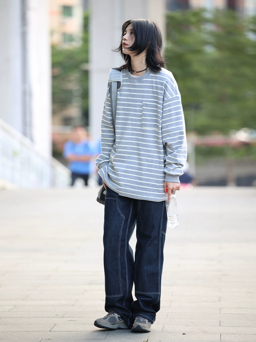 Striped sweatshirt No.805