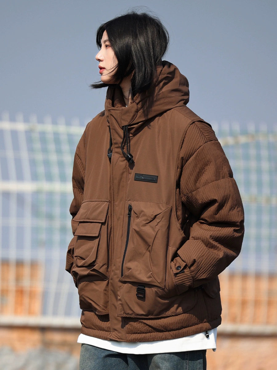 [DUCK DOWN] fake two-piece down jacket, puffer No.1130