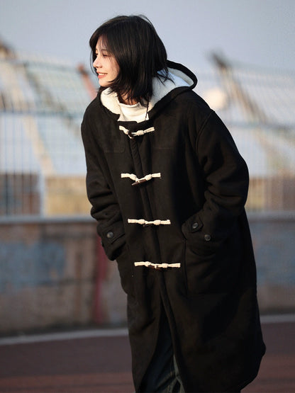 Hooded woolen coat No.1103