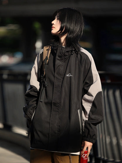 Windbreaker casual hooded jacket No.938