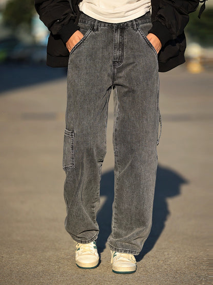 Multi-pocket cargo jeans No.1136