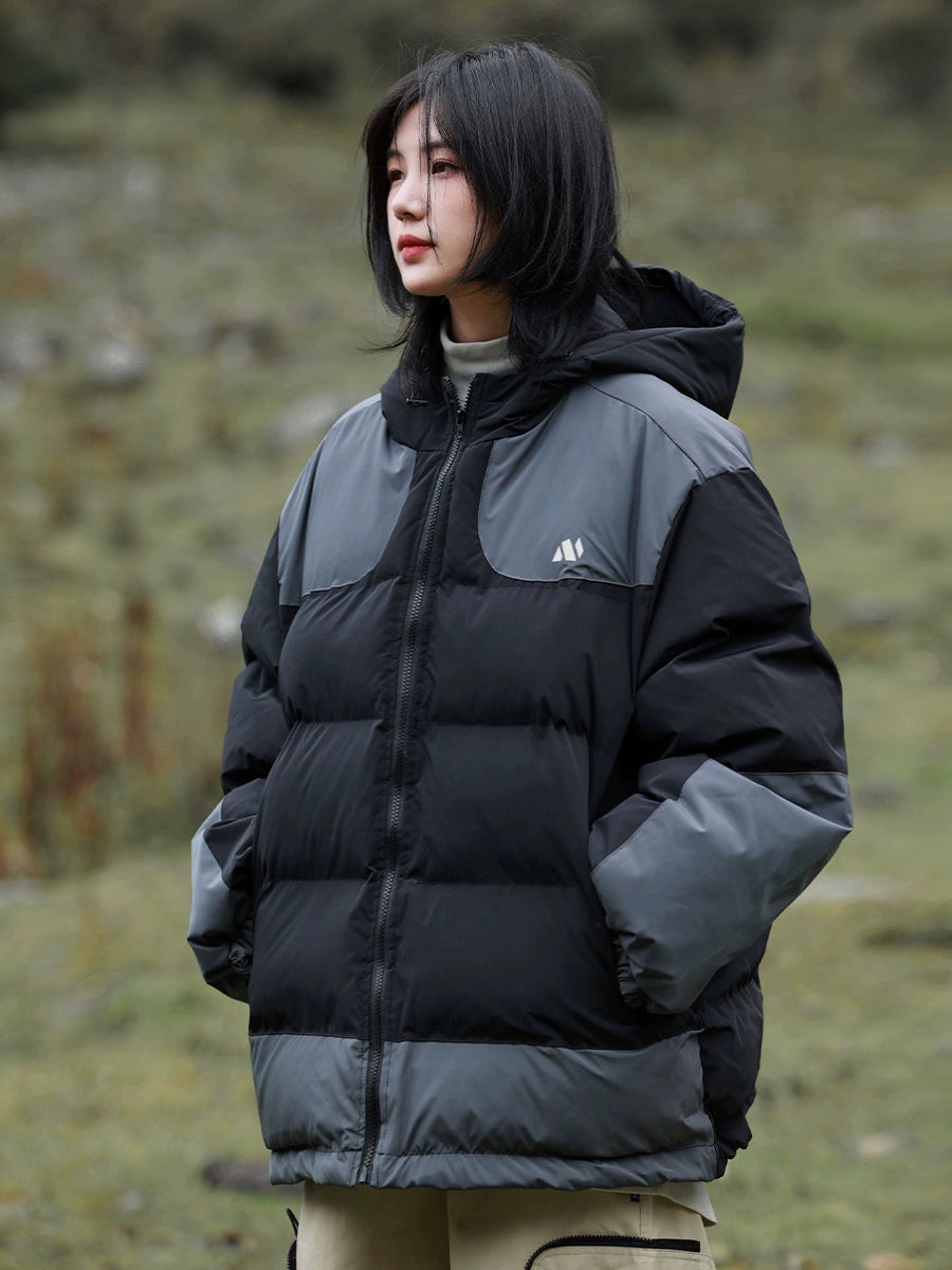 Warm hooded puffer padded jacket No.985