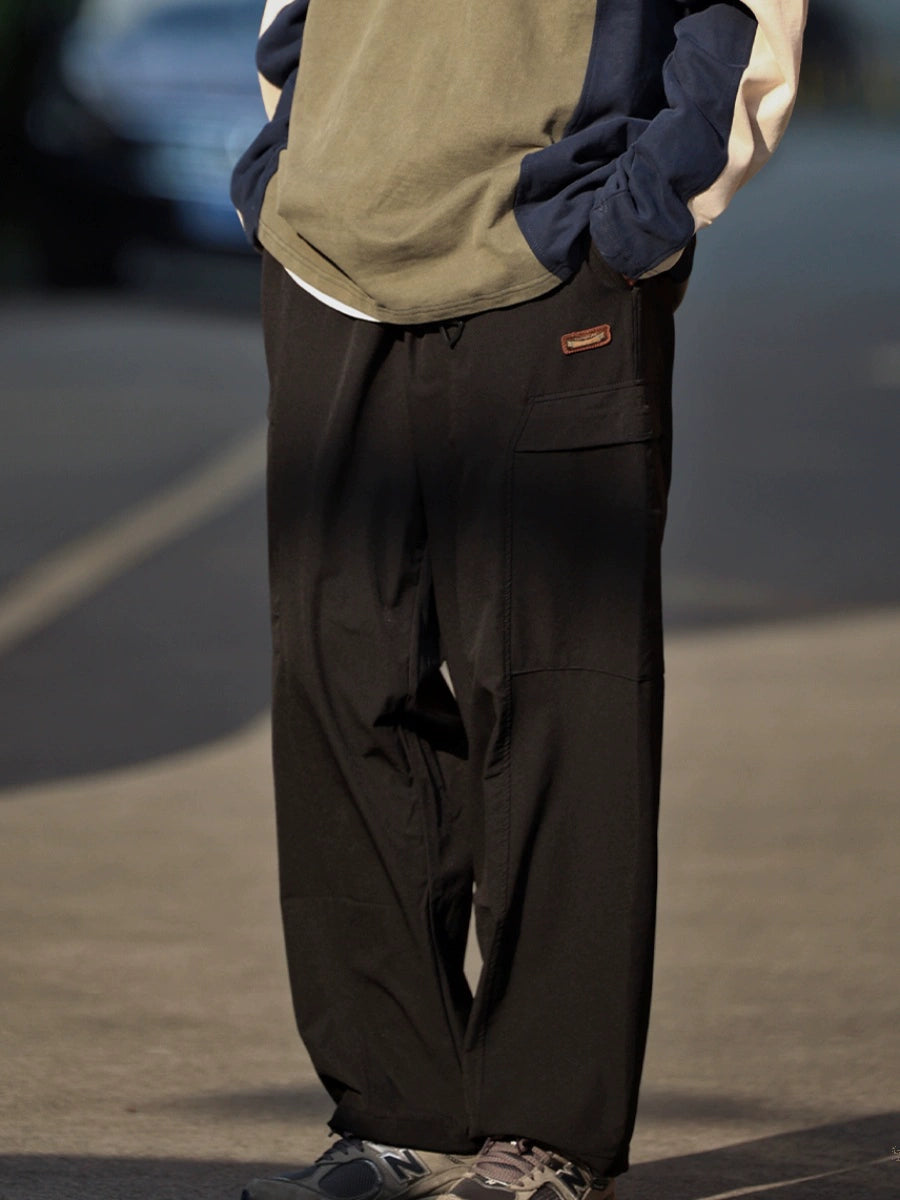 Straight leg slacks cargo pants No.834