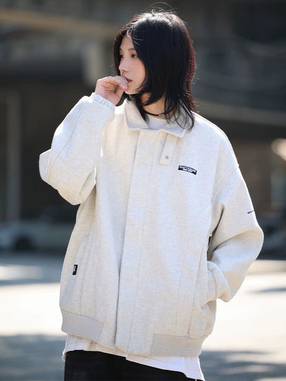 Tweed jacket, woolen coat, loose casual jacket, No.982
