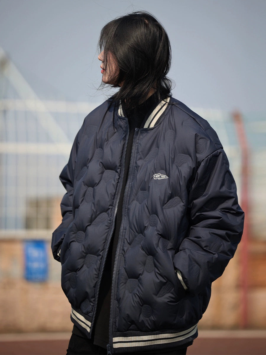 [DUCK DOWN] Baseball collar down jacket No.1123