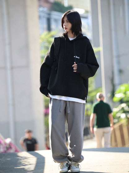 Hooded sweater knitted sweatshirt hoodie No.1004