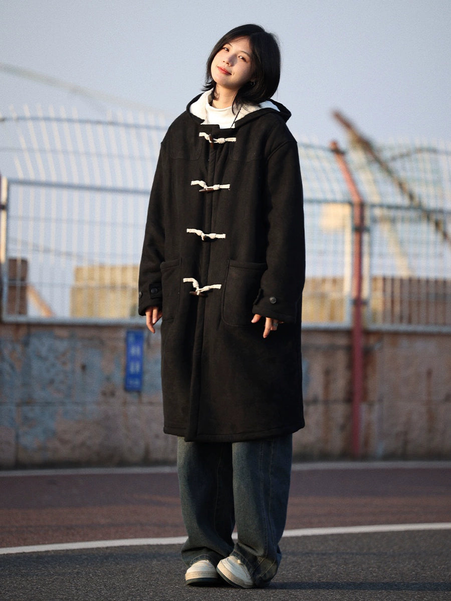 Hooded woolen coat No.1103